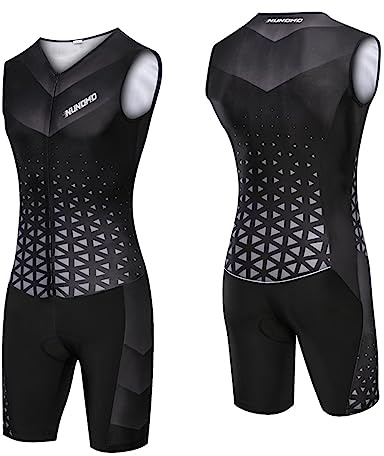 Dam premium vadderad triathlon triathlon dräkt kompression duathlon löpning huddräkt simning cykling, triathlon ett stycke Aero Cykling Skinsuit (TYP-5, M)