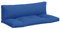 vidaXL Palettenkissen 2-TLG., Palettenpolster für Europaletten, Palettensofa Kissen Indoor Outdoor, Palettenauflage Sitzkissen Rückenkissen, Blau Stoff