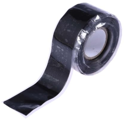 ULTECHNOVO Meters High Temperature Resistance Silicone Electrical Insulation Tape for Industrial and High-voltage Cable Repair Moisture and Abrasion Resistant Black Wrap