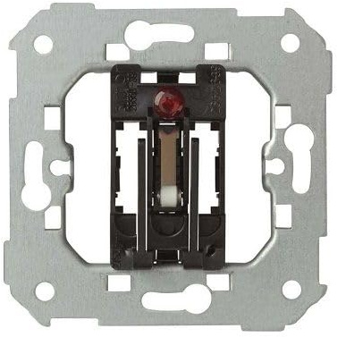 CABLEPELADO - Interruptor Conmutador de Tarjeta con Indicador Luminoso Blanco | 6A 250V | Uso en Hoteles y Alojamientos | Compatible con Serie Simon 27 Play y Otras Series