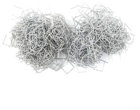 Agrafes plates à chaud de 0,8 mm, 1 000 agrafes prédécoupées, en acier inoxydable pour réparation d'agrafeuses en plastique, compatibles avec les outils de soudage des fissures