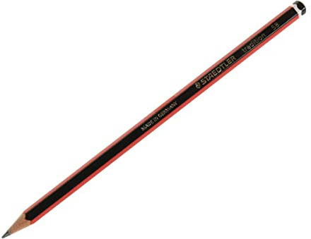 Staedtler 110-5B träpenna - träpennor (5B, svart, röd)