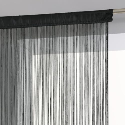 Atmosphera - Rideau Fil - Noir - 90x200 cm