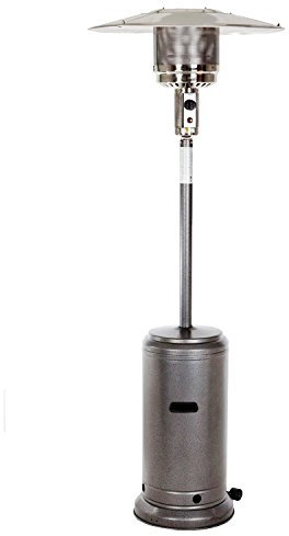 STUFA FUNGO A GAS GPL TIPO PIRAMIDE PER RISCALDAMENTO ESTERNO BAR RISTORANTE PATIO GAZEBO COLORE GRIGIO