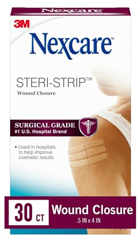 Nexcare Steri-Strip Hautverschluss, 6,3 x 10,2 cm, 30 Stück