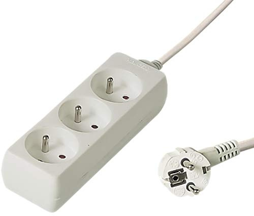PremiumCord Verlängerungskabel 230V 5m 3 Steckdosen, ohne netzschalter, pp3-05
