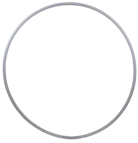 HOOPOMANIA Hula Hoop Blank 16mm [70cm - Blanco] - aro de plástico Monocolor de HDPE