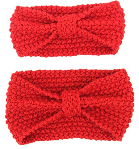 SAMGU Mutter und Baby Stricken Wolle Haarband Haarreif Kleinkind Geknotete Hairband Eltern-Kind Stirnband
