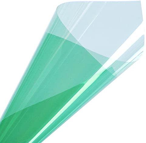 Film Teinté Voiture 1pcs 50 * 300cm 2 Play Vert Feuille Vert Teinte Solaire Film pour voiture à domicile Pare-brise Pare-brise Verre Auto Verre Protection solaire Film Vitre Teinté Voiture