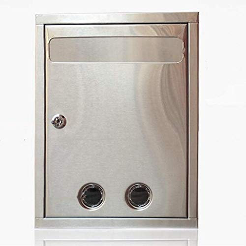 Idea Simple Al Aire Libre Idea Simple Buzón Montado en la Pared Cerrable Oficina de Correos Pasada de Moda Impermeable Impermeable Único Buzón Estándar Jardín Residencial, D-J
