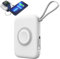 leQuiven Chargeur sans Fil Apple Watch pour Apple 7, 5000 mAh Chargeur Portable Compatible avec iPhone 1 3 12 11 Pro Max Mini SE, Chargeur Magnétique Wireless pour iWatch Series 7/6/5/4/3/2/1 (White)