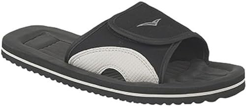 Breaker Men's Lightweight Adjustable Summer Beach Casual Sports Sandals (Black, UK Footwear Size System, Adult, Men, Numeric, Medium, 9)