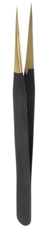 Kvartsman ESD-10 precisionspincett 123 mm spets antistatisk icke-magnetiskt rostfritt stål hantverk professionell pincett för byte av precisionsdelar