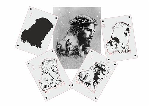 TS-003 Tattoo Style - Stencil per acrilico, aerografo, spray, vernici e pitture murali A3