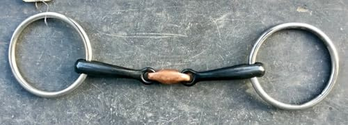Loose Ring Sweet Iron Snaffle with Copper Lozenge - 4 1/2-6” - BD Legal 15cm/6”