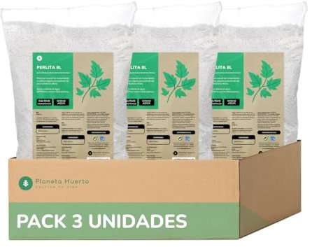 PLANETA HUERTO | Perlita 24 Litros | Sustrato Ligero y Aireado | Favorece el Desarrollo Radicular de las Plantas