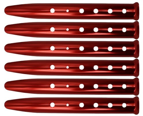 Nicear Tältpinnar Metall Heavy Duty Sand Snow Stakes U-formade campingpinnar Mark Tältspik för camping Picnic Beach 31cm