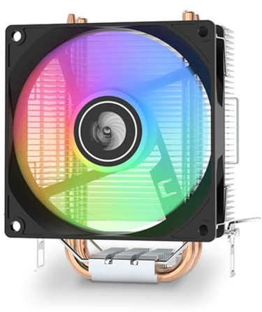 Steowsey A200 Dual Heat Pipe Air Cooling Radiator Multi-Platform Silent CPU Radiator CPU Cooler with 92mm RGB Silent Fan