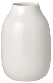 blomus Vase -COLORA- | Keramikvase für Blumen & Dekoration | Blumenvase Farbe Moonbeam glänzend | Größe S