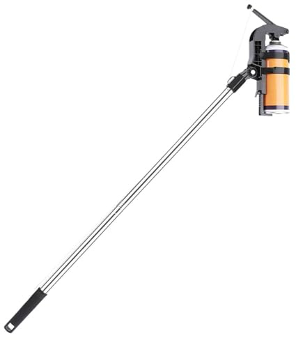 Spray Cans Extension Poles – Sprayburkar förlängningsstångsadapter, teleskopstång 1,6/2/2,4 m med justerbar sprayvinkel | PC och rostfritt stål sprayhållare för getingspray, skumspray och spraysprutor