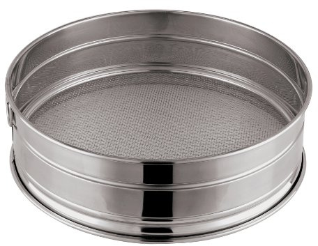 Paderno World Cuisine Tamis à farine en acier inoxydable - Taille moyenne - 40 cm