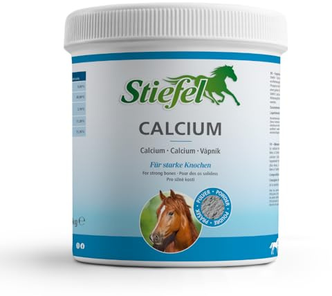 Stiefel Calcium pour Chevaux - Additif Alimentaire de qualité supérieure - Peut Soutenir des os et Une Croissance sains - Idéal pour Les poulains et Les Jeunes Chevaux - Composition en Calcium