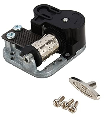 Wakects Molla del Carillon, Carica Musicale in Lega + Plastica a Manovella, Movimento del Carillon, Accessori di Ricambio, Meccanismo a Orologeria per Il Carillon Presente, 45 X 50 X 20 Mm per Alice