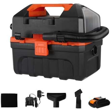 LIGO 20V Cordless Shop Vacuum, 2.64 Gallon, Portable, Wet/Dry, Handheld, with Blowing Function- Includes 2.0 Ah Battery, HEPA, Foam Filters and Charger
