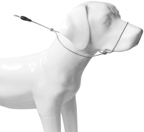 LOS ANDES Hundehalfter Kopfgeschirr, Stoppt Schweres Ziehen an der Halfterhalsband, gepolstertes Halfter für kleine, mittelgroße und große Hunde(Silber)