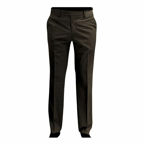 Saggio Bianchi Pantalone Invernale Classico Elegante MistoLana da 48 a 62 Set 1 o 2 Pezzi Drop4 Modello Comodo Formale Caldo con Pinces Made in Italy Uomo Profumatore Moro 54