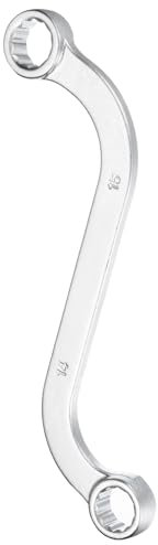 sourcing map S-Style Box Wrench Metric 14mm x 15mm 12-Point CR-V Double End S-Shaped Ratcheting Wrench S Box Wrenches Tools for Repairs