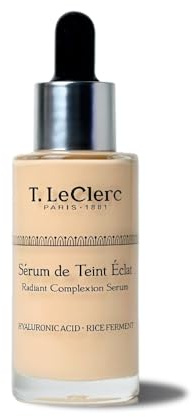 T. LeClerc – Skin Tint Serum Foundation 30 ml – 05 Biscuit – Sérum teinté visage avec effet seconde peau & acide hyaluronique, maquillage léger pour un teint éclatant