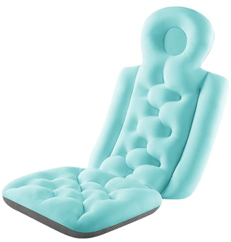 Cojín de baño para adultos, cojín de baño para bañera | Cojín de baño para la bañera, almohada reutilizable de cuerpo entero, alfombrilla elástica de cuerpo entero, almohada, bañera