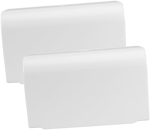 POPETPOP Data [ Copripresa Per Bagno e Cucina, Copertura Della Presa Elettrica Resistente Alle Intemperie, Protezione Spina Esterna Senza Fori, Set Da 2 Pezzi Bianco