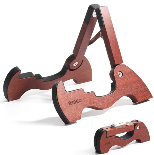 WiNGO Support Guitare Universel Pliable Bois Acoustique Électrique Classic