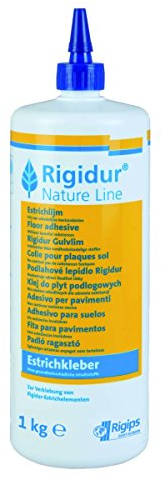 Rigips 5200453860 Rigidur Nature Line Estrichkleber zur Verklebung von Estrichelemente, 1kg, blau