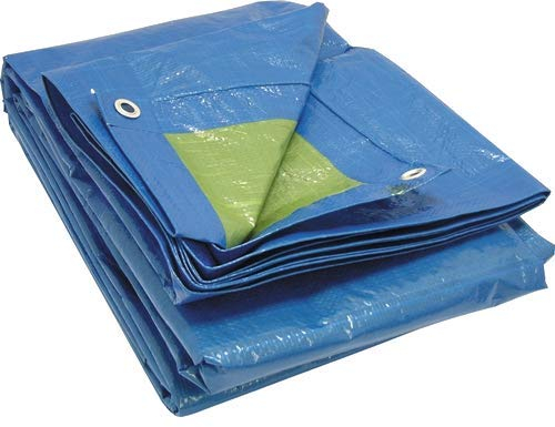 Tarpaulin Rain Tarpaulin, 3 x 5 m, 15 m², with Eyelets, Tear-Resistant Tarpaulin, Suitable for Greenhouse, Grill, Bicycle and Pooplane, Waterproof and UV Resistant