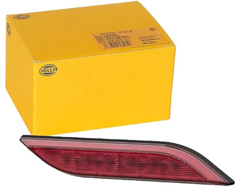 HELLA Dimbakljus - Shapeline Style - LED - 24V / 12V - slim - skruvad - SAE - Lyktglasfärg: röd - Kontaktutförande: AMP - 2-polig - till höger bak - 2NE 013 343-081