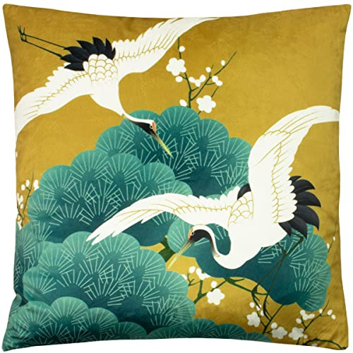 Paoletti Kensho Cushion Cover, Gold, 50 x 50cm, KENSHO/CC3/GLD