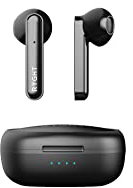 RYGHT Alfa TWS R483416 – Cuffie semi-intrauricolari Bluetooth senza fili con custodia di ricarica – Fino a 17 ore di ascolto combinato – Nero