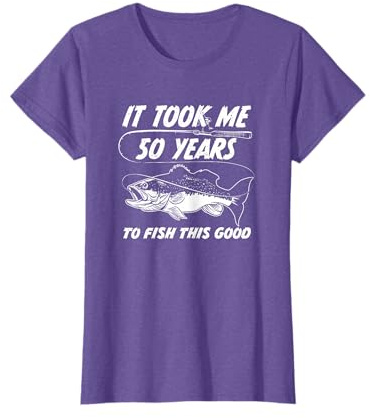 50 Year Old Birthday Fisherman Gifts 50th Fishing Men T-Shirt
