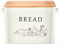 Herogo Bread Bin, Metal Bread Box with Wooden Lid for Cutting Bread Board, Extra Large Bread Holder Holds Large Loaf, Space Saving Bread Storage for Kitchen Countertop, 33x18x24.5cm, HRGUK-092