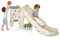 DREAMADE 3-in-1 Rutsche für Kleinkinder, Kinder Rutsche mit Basketballkorb & Tunnel & Leiter, Gartenrutsche Kleinkinderrutsche Kinderrutsche für Kinder ab 18 Monaten für Indoor und Outdoor(Grün)