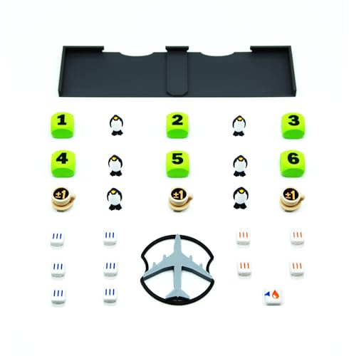 BGExpansions- Pack de Mejora para Sky Team™ | Juego Base y Expansión Turbulence | 28 Piezas | Tokens 3D y Accesorios Premium