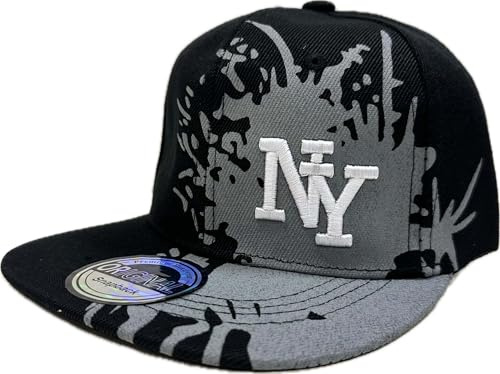 J26 barn SNAPBACK USA keps tonåring keps basebollkeps keps keps trucker cappy sport NY, NY Splash Black, one size