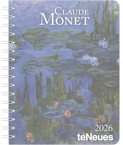 teNeues - Diario di Claude Monet 2026 – Calendario da tavolo 17x22 cm | Calendario settimanale Deluxe con motivi impressionisti per fan di Monet e amanti dell'arte: Diario