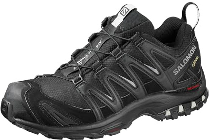 Salomon XA Pro 3D Gore-Tex Zapatillas de Trail Running para Mujer, Ajuste preciso, Agarre en todo tipo de terrenos, Impermeable, Black, 37 1/3