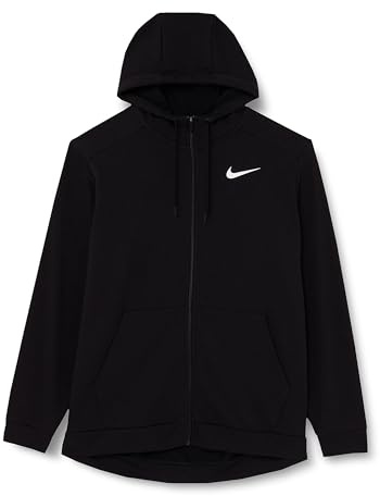 Nike Herren Dri-fit Kapuzenpullover, Black/White, L EU
