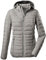 G.I.G.A. DX Damen Funktionsjacke in Daunenoptik/Steppjacke mit abzippbarer Kapuze Uyaka Stripe, hellgrau, 50, 34313-000