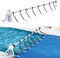 AufuN Pool Aufroller Premium, Aluminium Aufrollsystem 1,05m - 6,15 m, inkl.8 Befestigungsbänder für Solar und Pool Planen und Abdeckungen, Above Ground Poolaufroller(1,05m - 6,15 m)